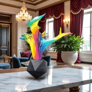 Metallic Spectrum Sculpture