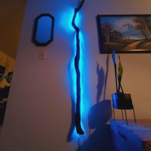 Lighted Oak Branch